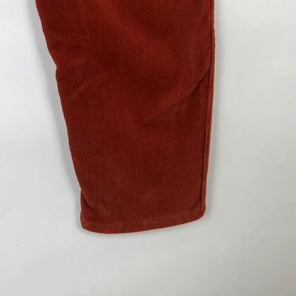 MADEWELL women’s 10” high rise skinny corduroy pants rust orange 28 - Picture 7 of 14
